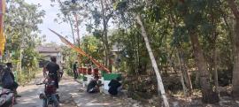 Warga RT 26 Kepil Gotong Royong Sambut HUT RI Ke-81, Pasang Umbul-umbul dan Cat Jembatan